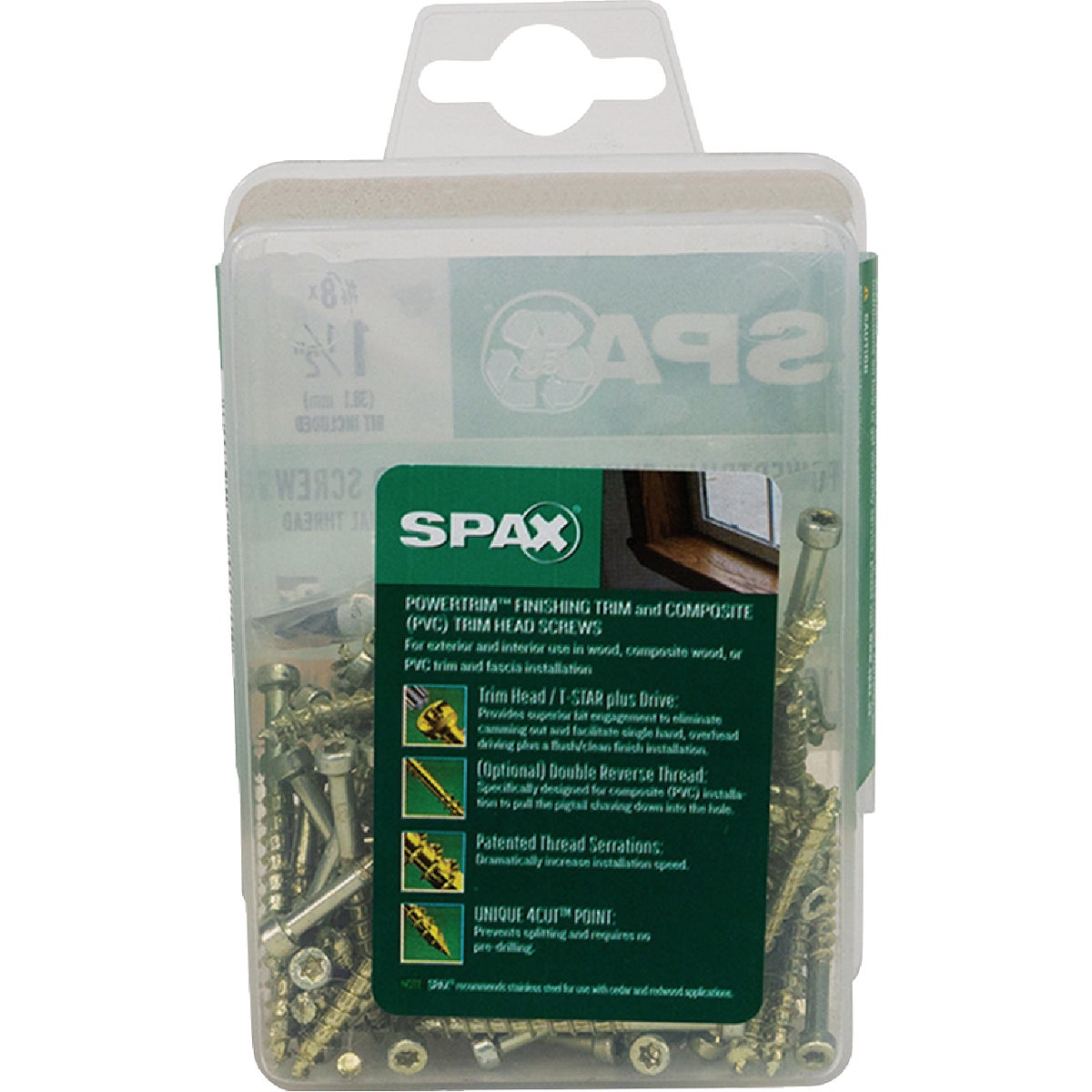 SPAX #8 x 1-1/2 In. T10 Plus Cylindrical Head HCR (Exterior Rated) Yellow Trim Screw (100-Count) Image 5