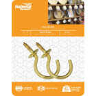 National Hardware 1-1/4 In. Solid Brass Series Cup Hook (2 Count) Image 1