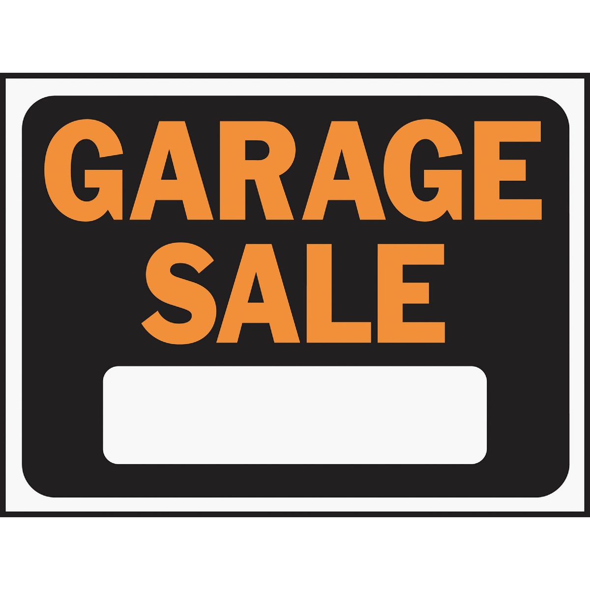 Hy-Ko 9x12 Plastic Sign, Garage Sale Image 1