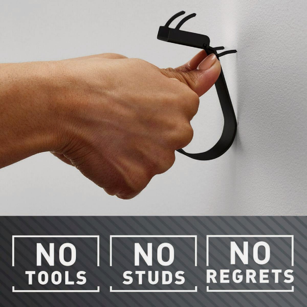 3M Claw 25 Lb. Black Drywall Hook Image 5