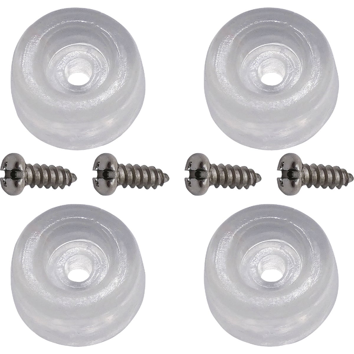 Super Sliders 7/8 In. Screw-on Furniture Wall Bumpers (4-Pack) Image 2