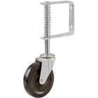 Shepherd Hardware 4 In. Gate Caster with Adjustable Spring Bracket Image 1