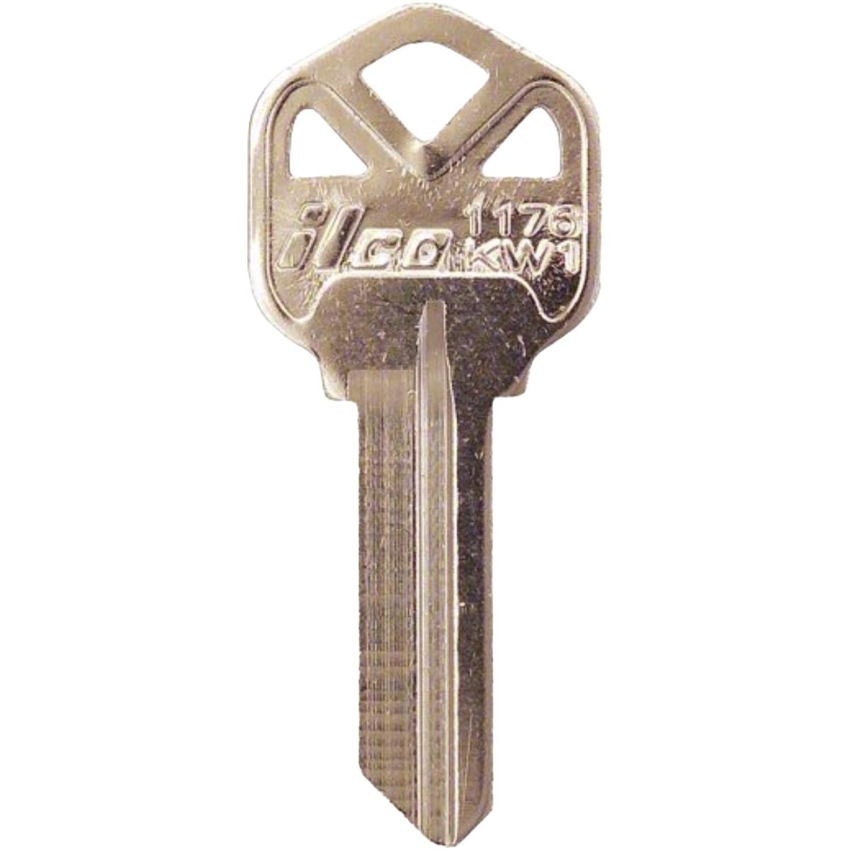 ILCO Kwikset Nickel Plated House Key, KW1 (250-Pack)