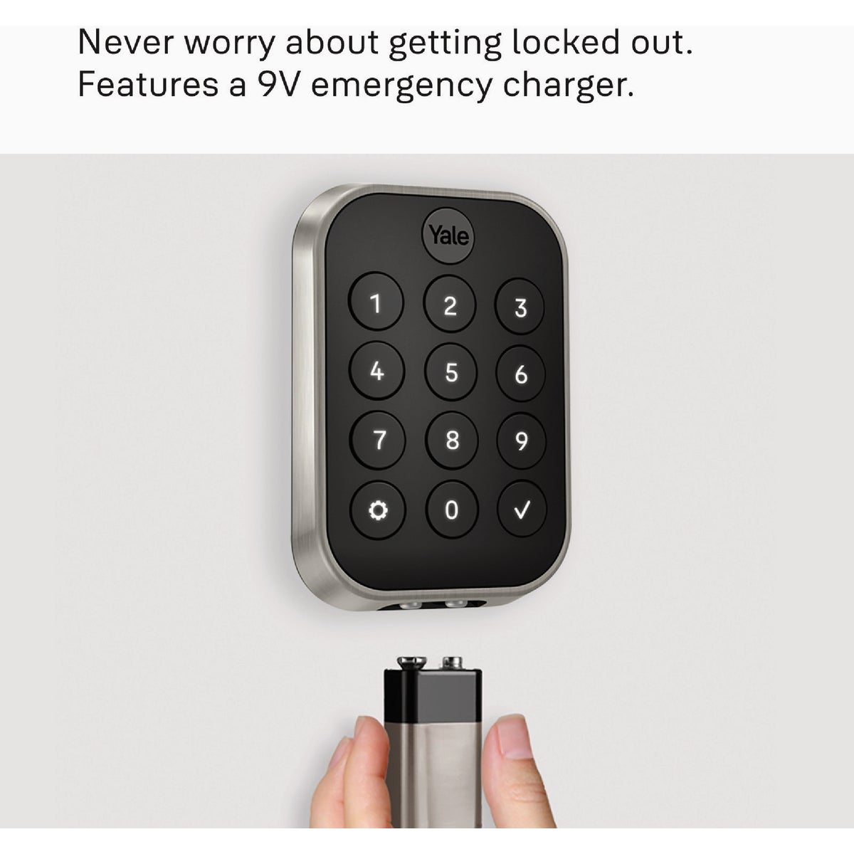 Yale Assure Black Electronic Lock Keypad Deadbolt with Bluetooth Image 2