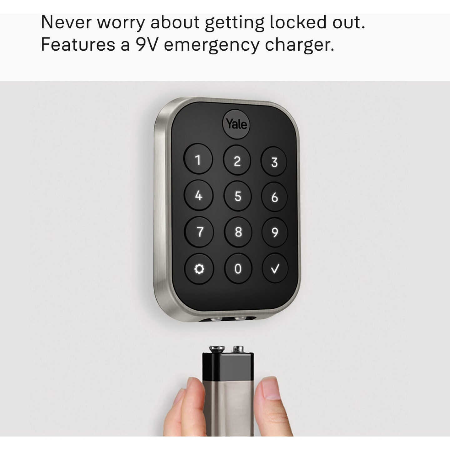 Yale Assure Black Electronic Lock Keypad Deadbolt with Bluetooth Image 2