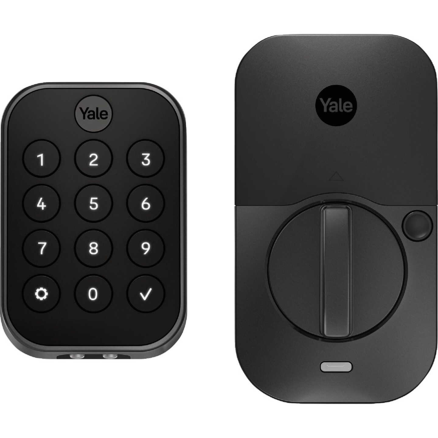 Yale Assure Black Electronic Lock Keypad Deadbolt with Bluetooth Image 1