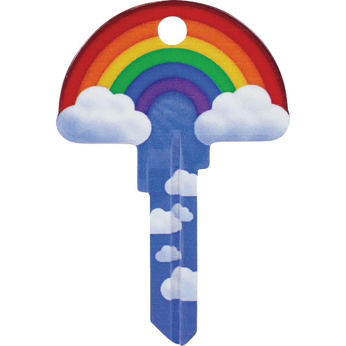 Lucky Line Rainbow Key Shapes Decorative House Key - KW1