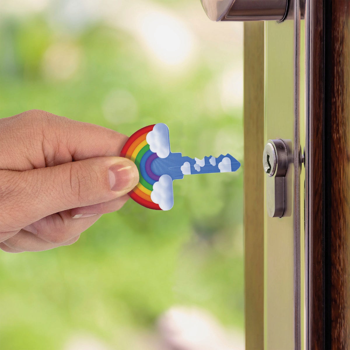 Lucky Line Rainbow Key Shapes Decorative House Key - KW1 Image 2