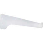 Knape & Vogt 180 Series 16 In. White Steel Regular-Duty Single-Slot Shelf Bracket Image 1