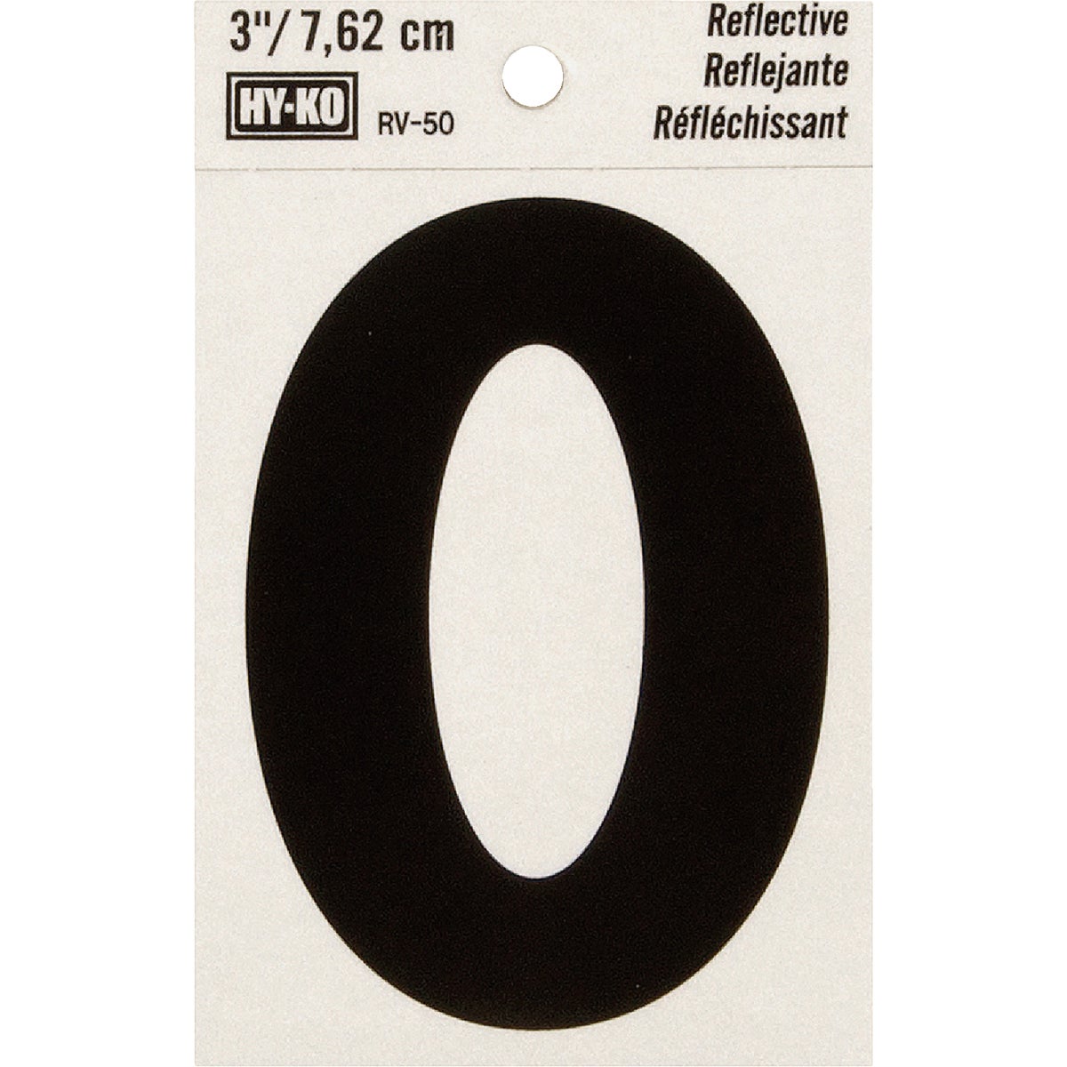 Hy-Ko 3 In. Reflective Letter O