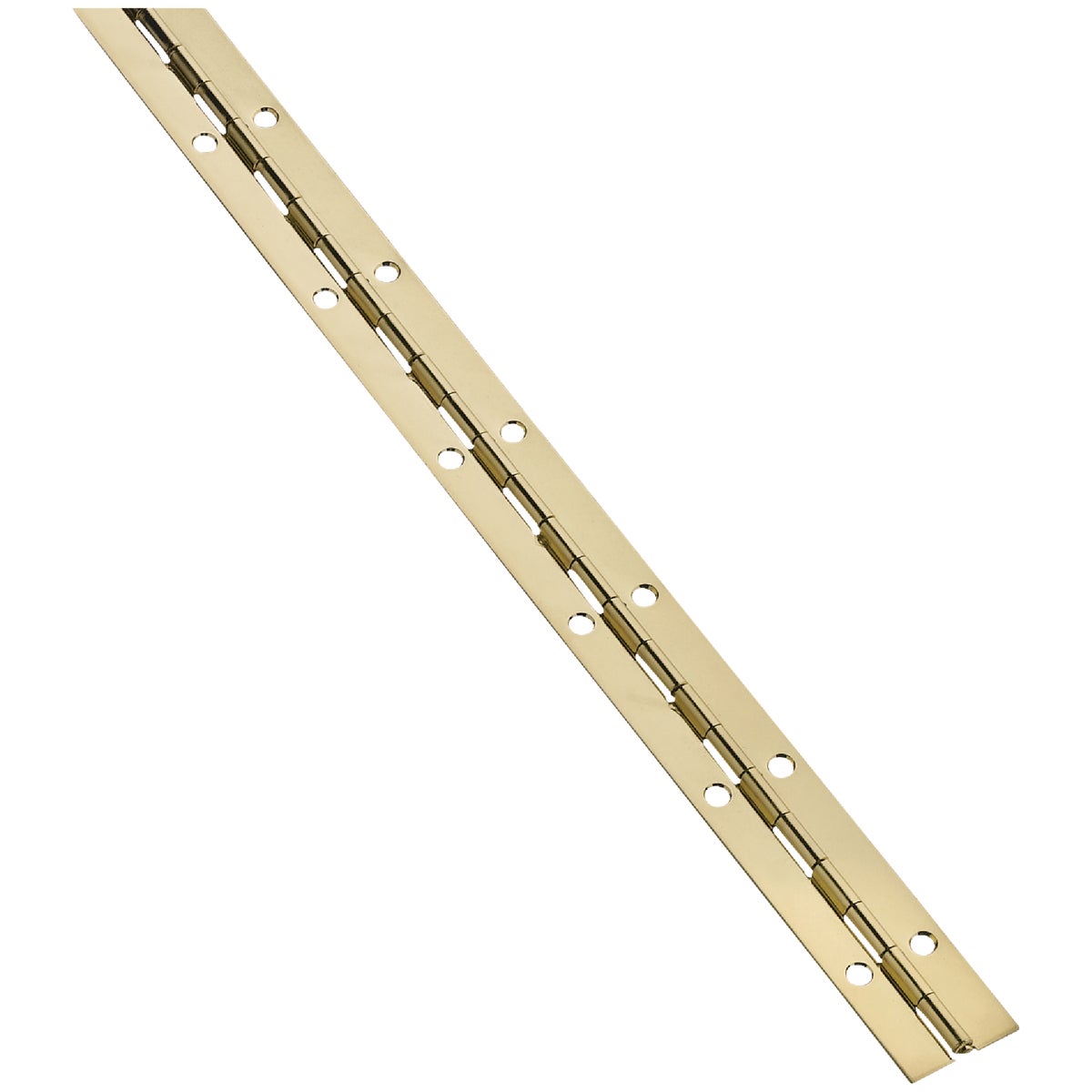 National Hardware Steel 1-1/16 In. x 48 In. Bright Brass Continuous Hinge