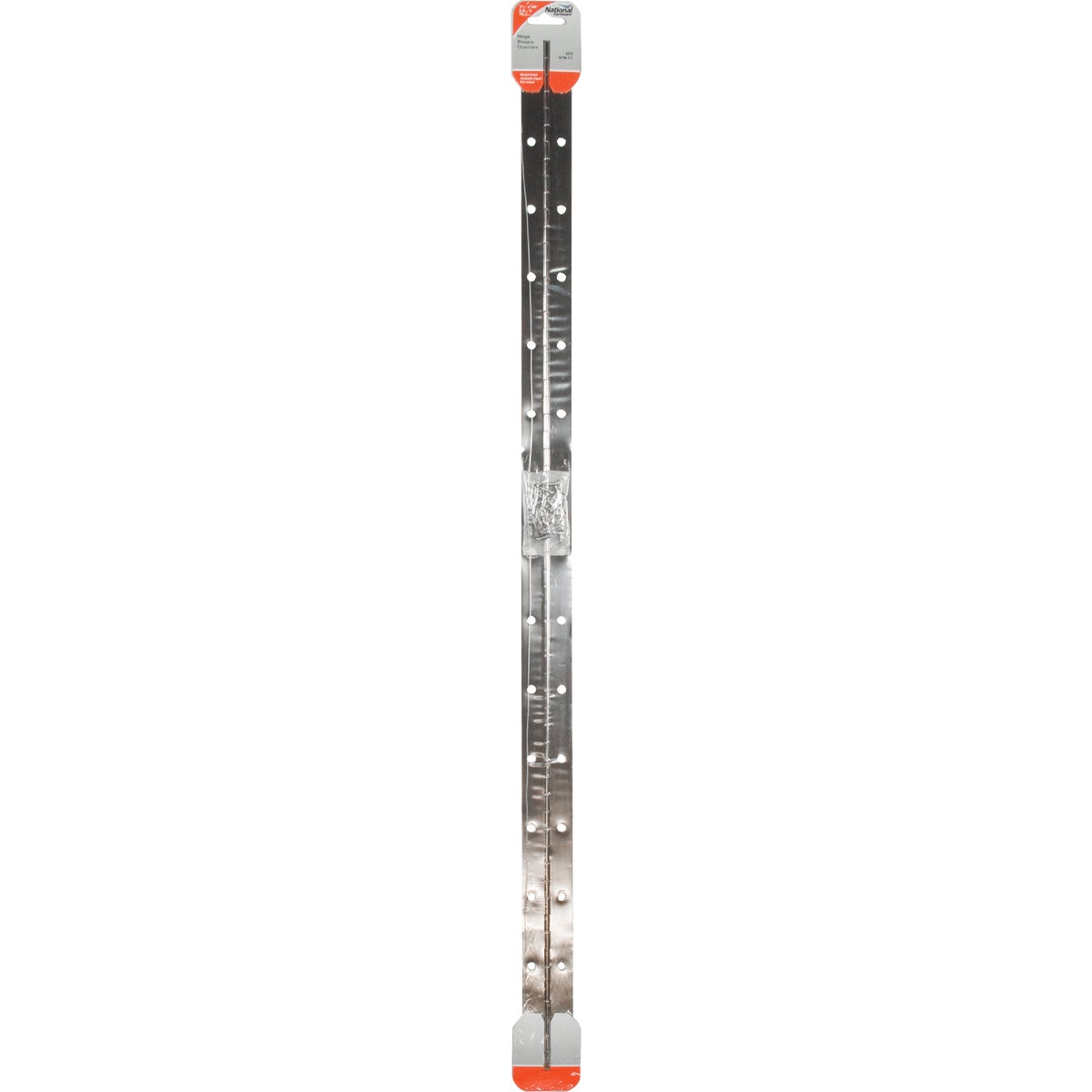 National Hardware Steel 1-1/2 In. x 30 In. Nickel Continuous Hinge Image 2