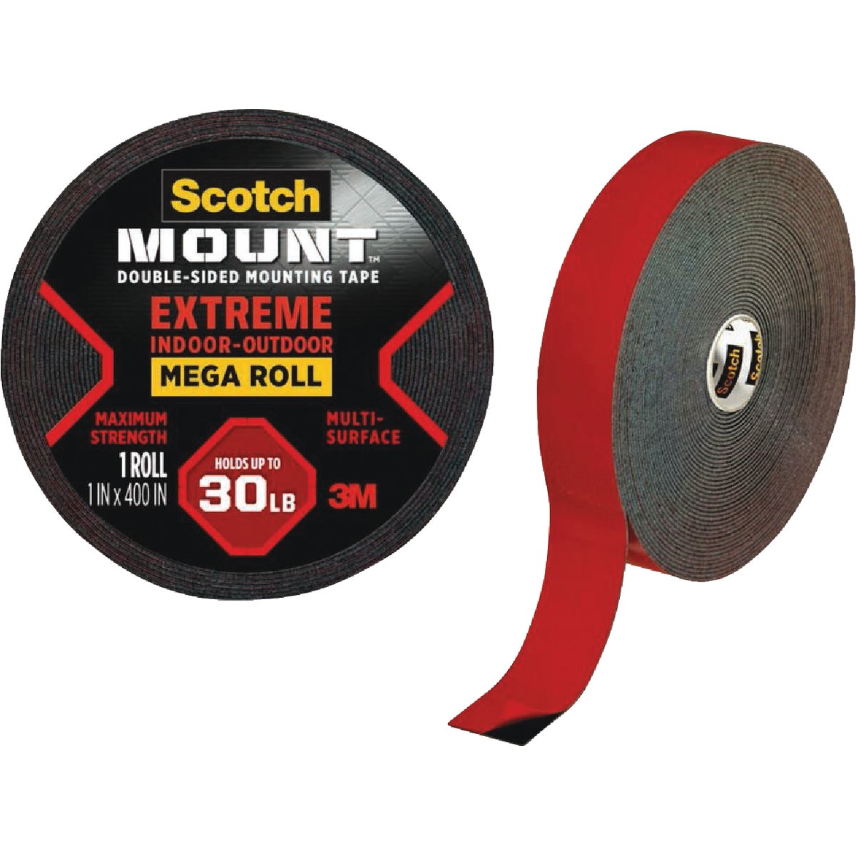 Scotch Mount 1 In. x 400 In. Extreme Double-Sided Mounting Tape Mega Roll