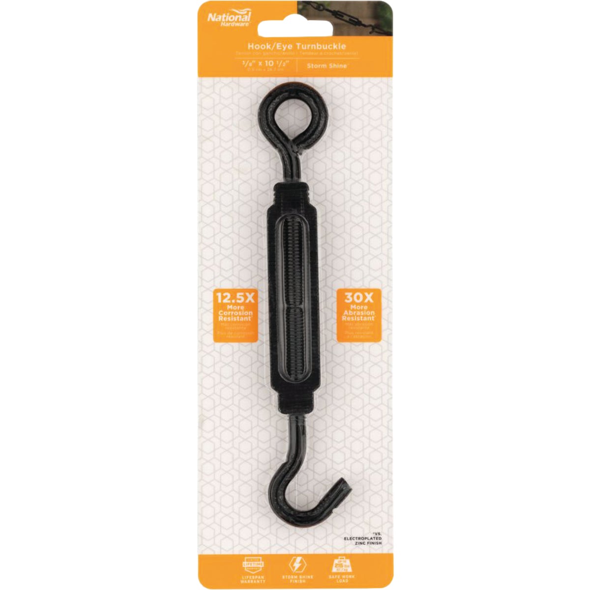 National Hardware 3/8 In. x 10-1/2 In. Hook/Eye Turnbuckle  Image 2