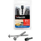 FastenMaster LedgerLok 0.305 In. x 3-5/8 In. Coarse Steel Flat-Head Ledger Board Fasteners (12-Count) Image 1