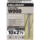 Hillman Fas-N-Tite #10 x 2-1/2 In. Exterior Coated Wood Screw (71-Count) Image 1