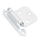 Amerock White Self-Closing Face Mount Variable Overlay Hinge (2-Pack) Image 1