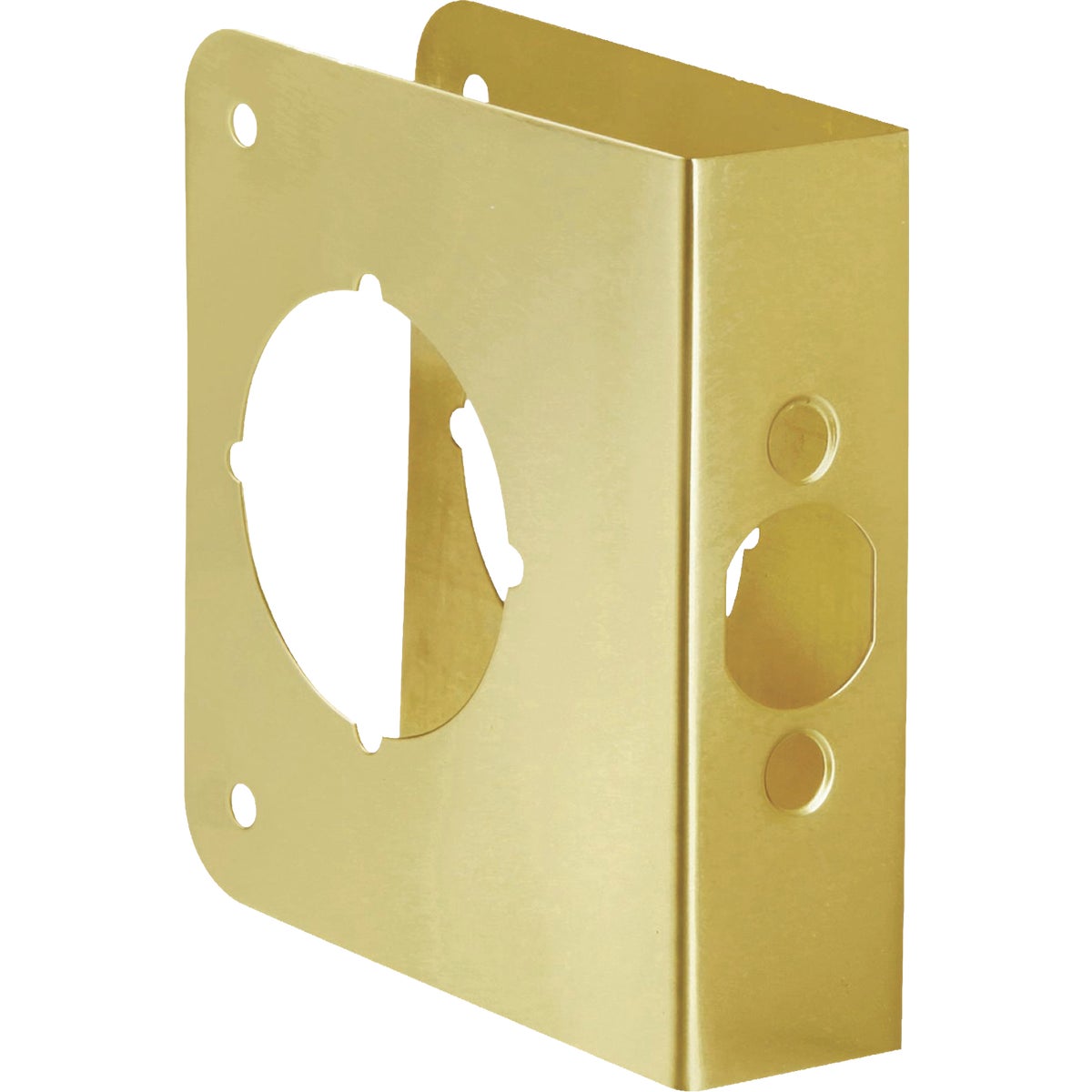 First Watch 1-3/8 In. x 2-3/8 In. Polished Brass Door Reinforcer