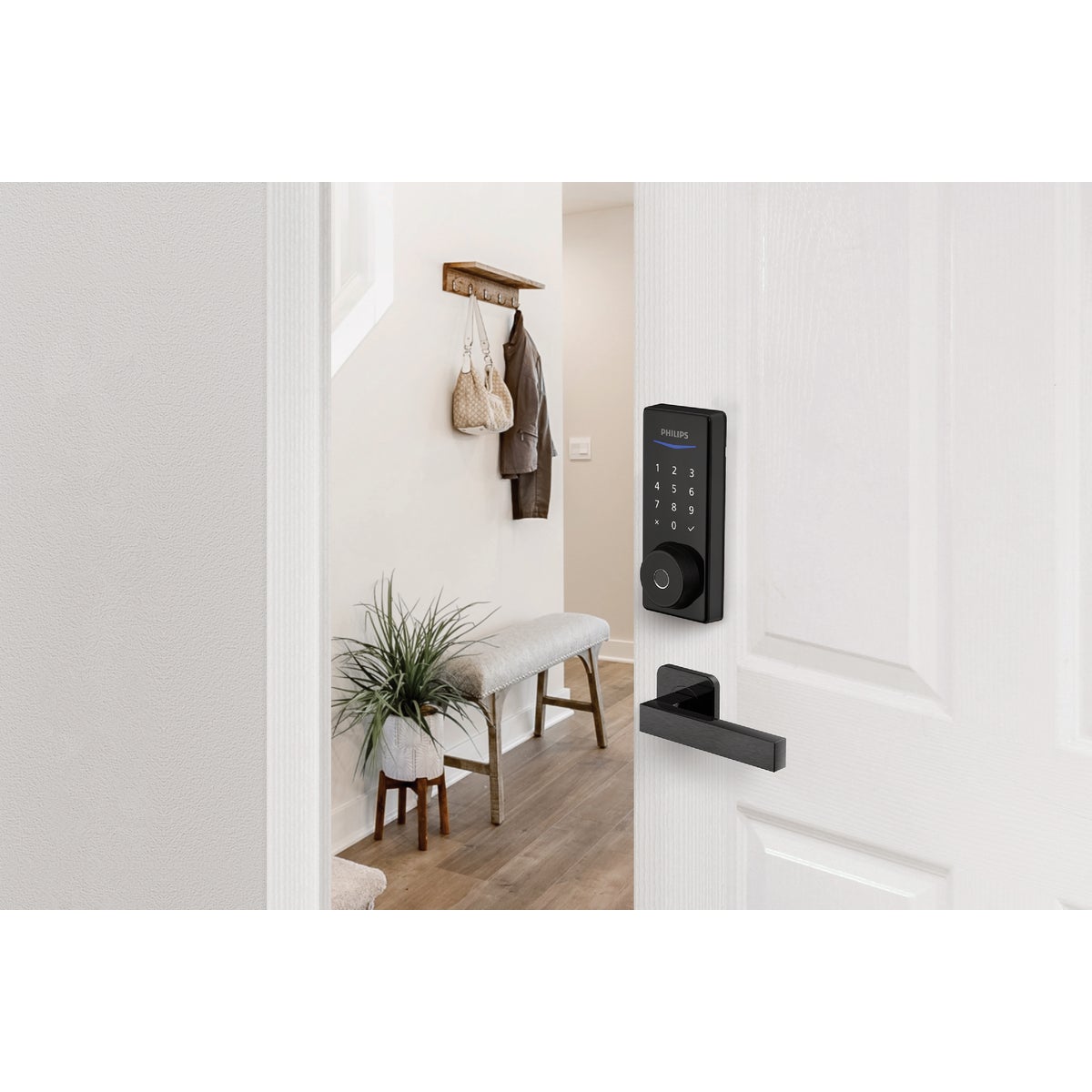 Philips Smart Lock Electronic Deadbolt, Matte Black Image 2