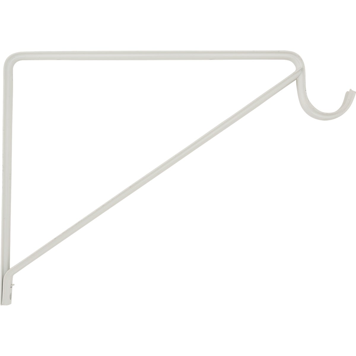 National Hardware 125 Lb. Capacity White Shelf/Rod Bracket, Bulk