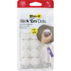 Wrap-It Storage Stick 'Em Dots 0.75 In. White Hook & Loop Fasteners (30-Count) Image 7