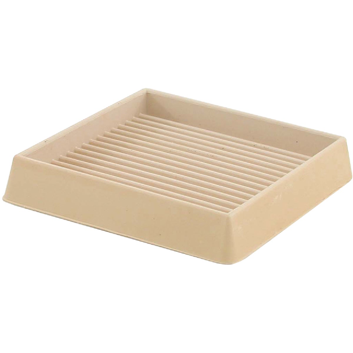 Do it 3 In. Inner Dimension Square Almond Furniture Leg Cup (2-Pack)