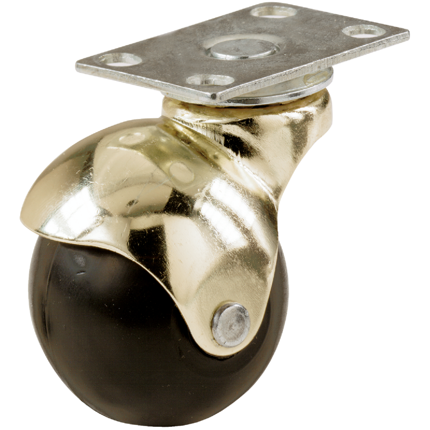Do it 2 In. Ball Swivel No Swivel Plate Caster (2-Count) Image 1