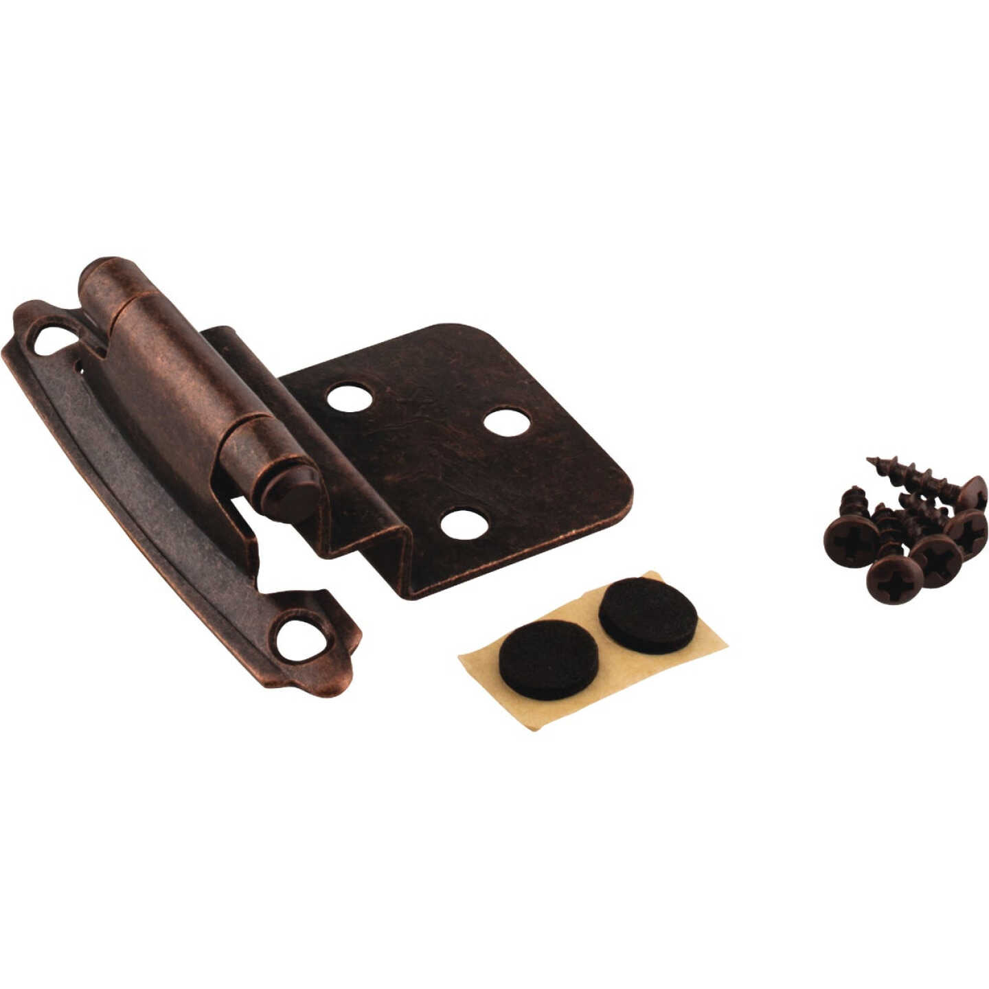 KasaWare 3/8 In. Oil Rubbed Bronze Self-Closing Inset Hinge (2-Pack) Image 1
