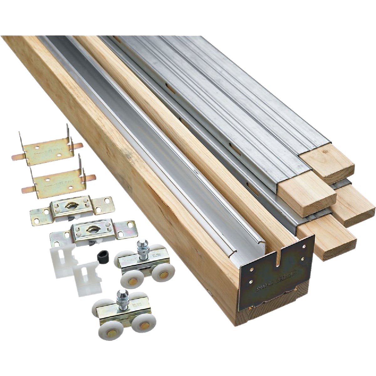 National Hardware 24 In. to 36 In. W. Single Sliding Pocket Door Set