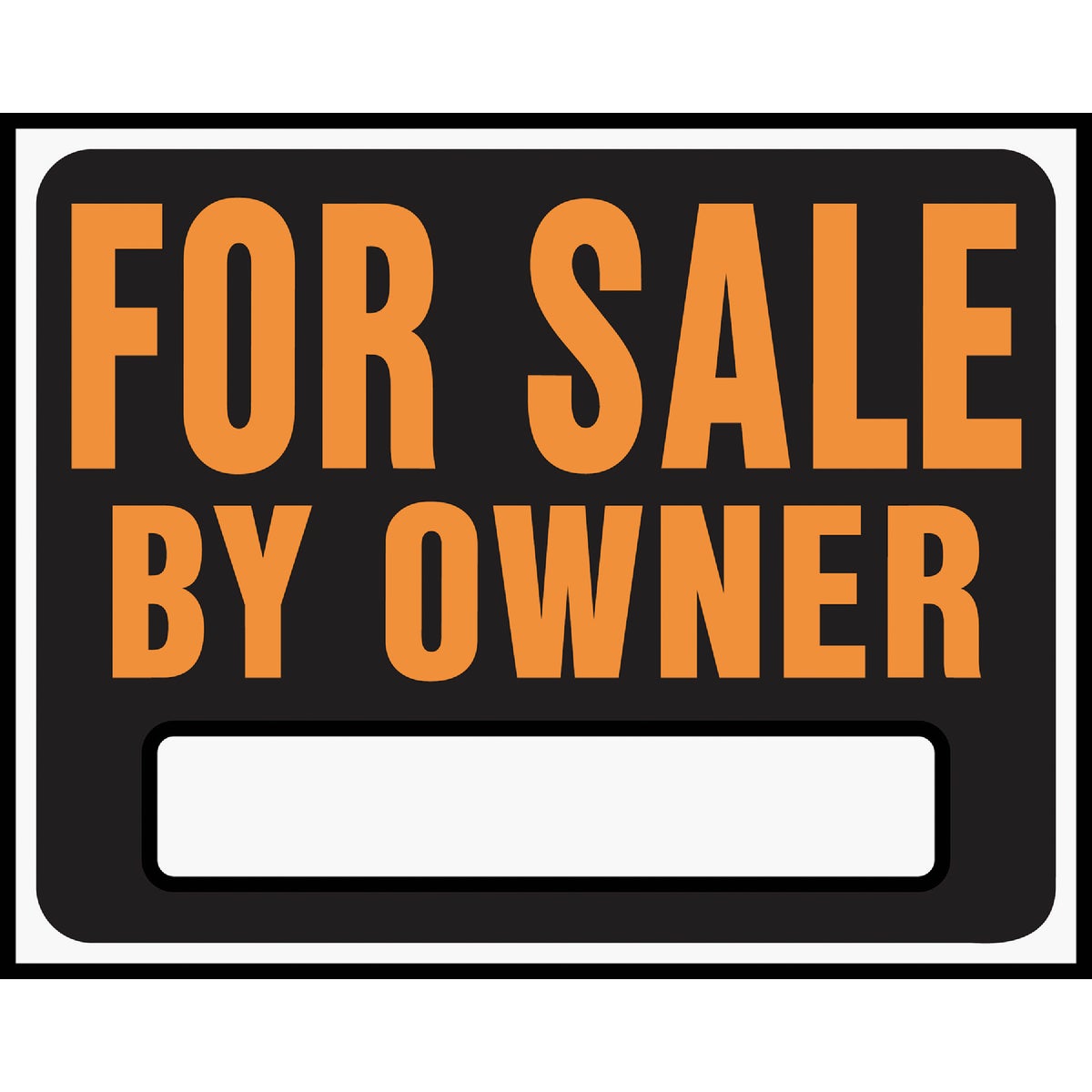 Hy-Ko 15x19 Heavy Gauge Plastic Sign, For Sale By Owner