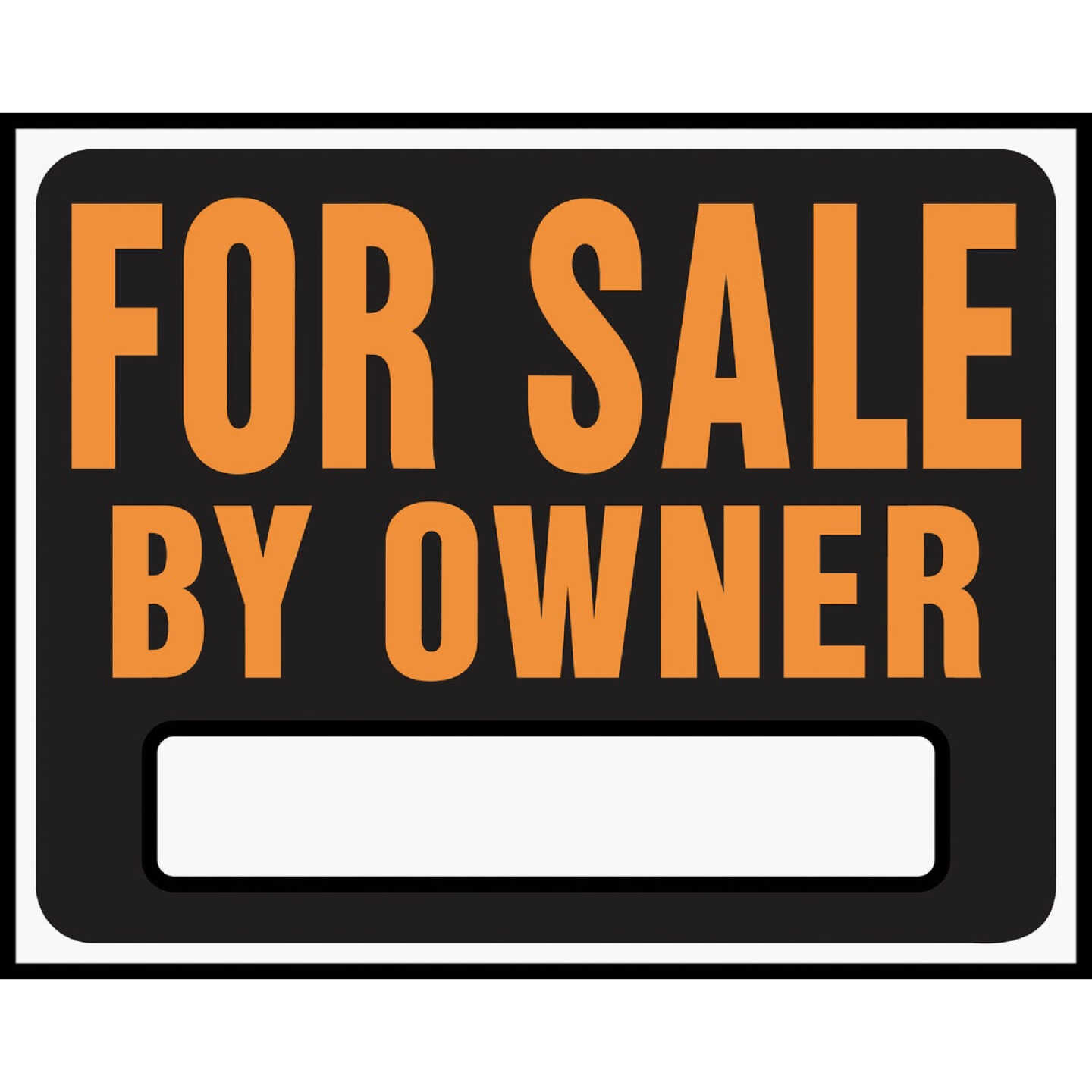 Hy-Ko 15x19 Heavy Gauge Plastic Sign, For Sale By Owner Image 1
