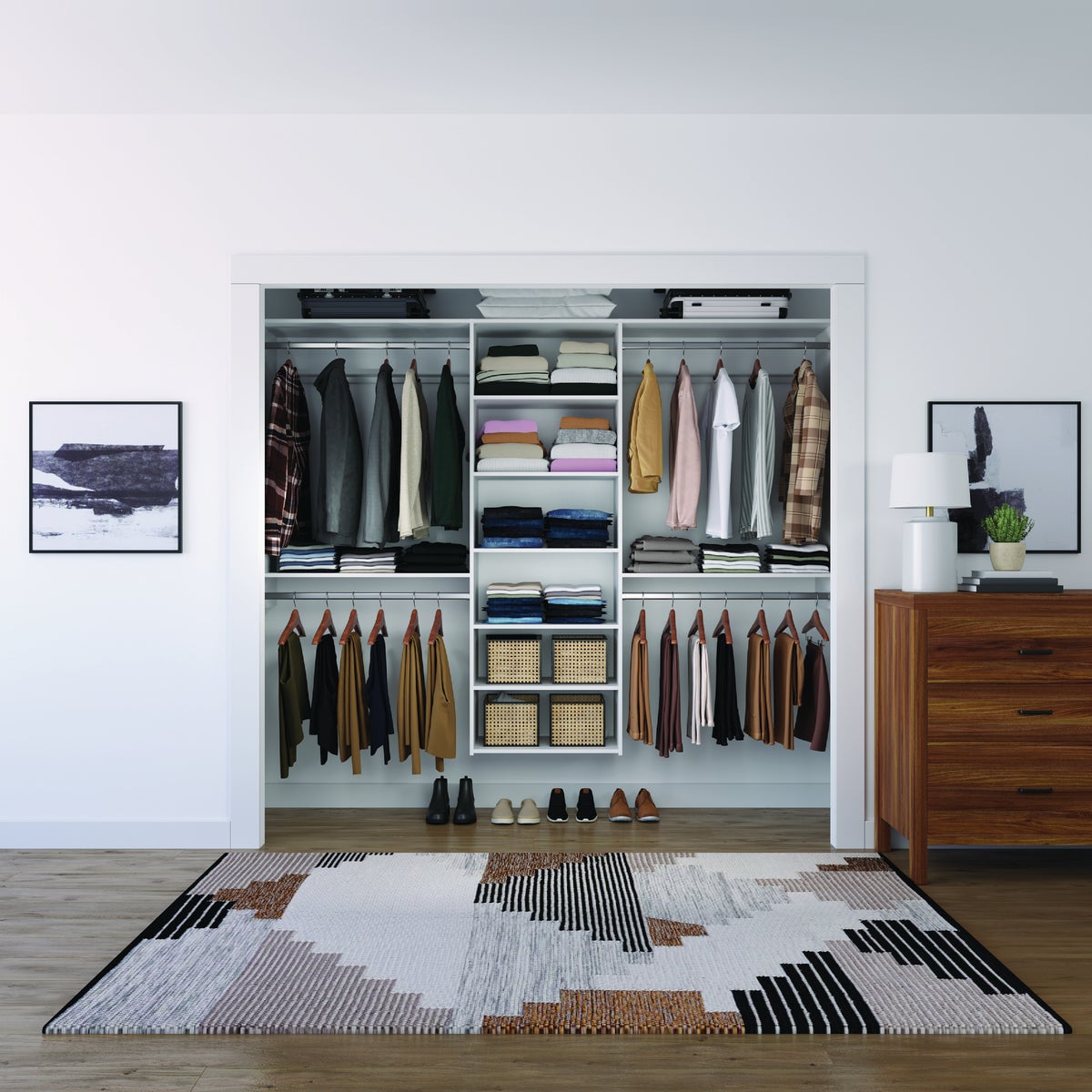 Easy Track Create Collection Wood Laminate Closet Kit Image 2