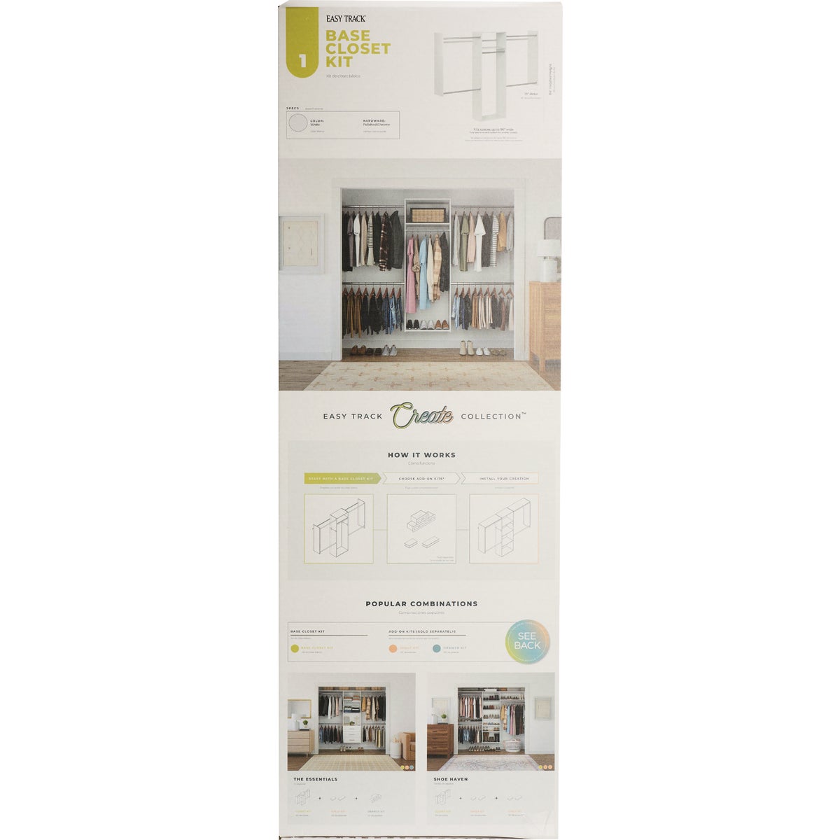 Easy Track Create Collection Wood Laminate Closet Kit Image 5