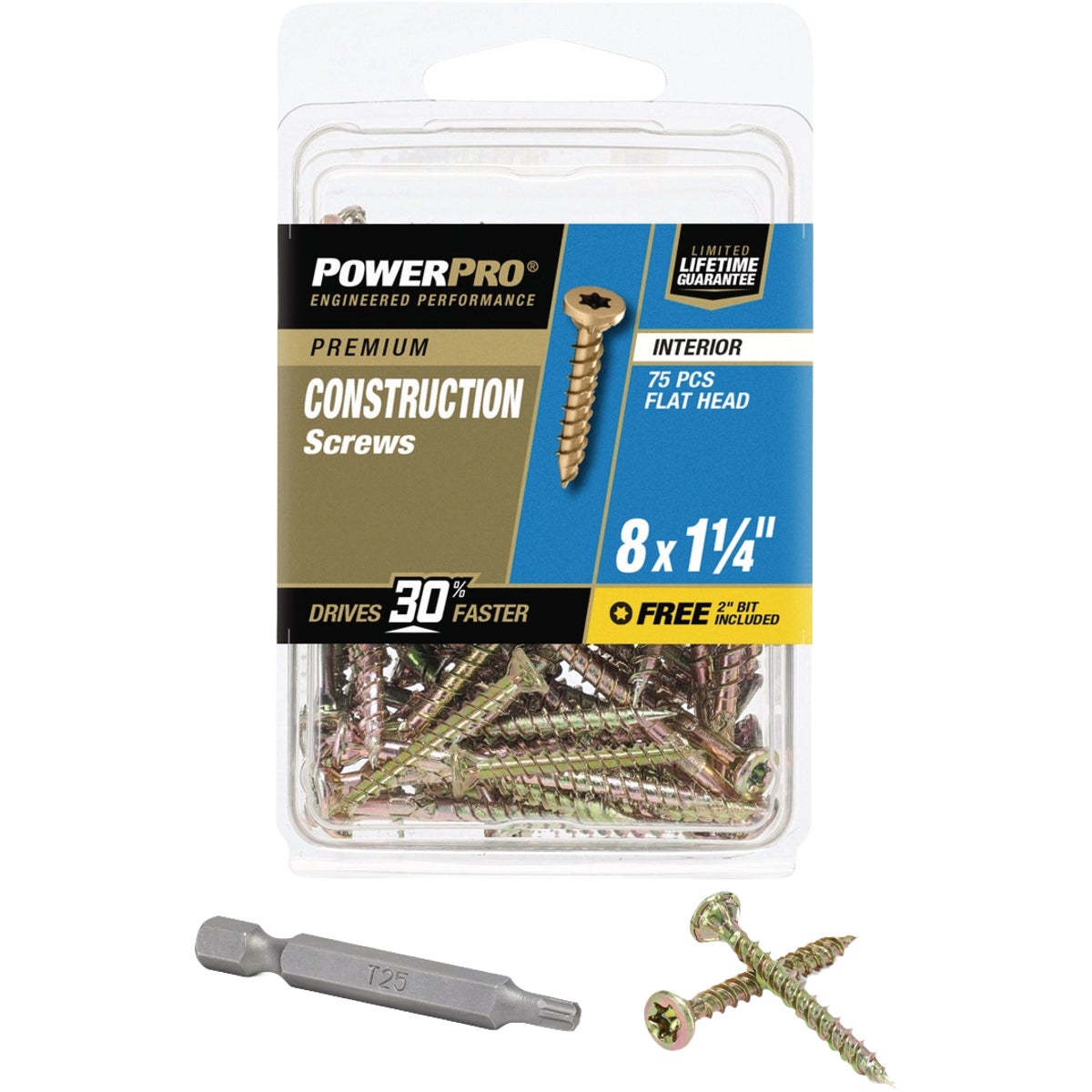 Hillman PowerPro #8 x 2 In. Premium Interior Construction Screw (709-Count)