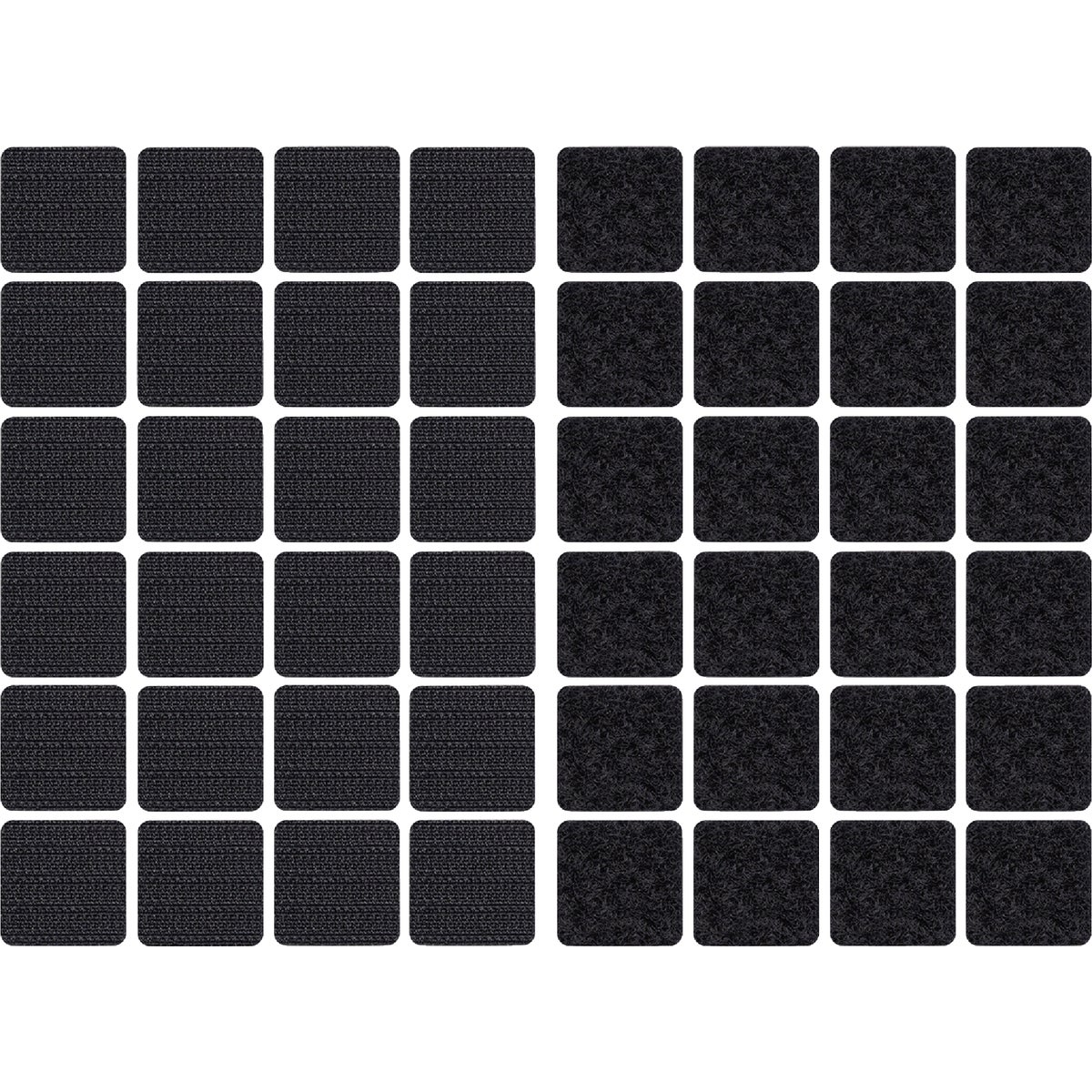 Wrap-It Storage Stick 'Em 1 In. Black Hook & Loop Square (24-Count) Image 1