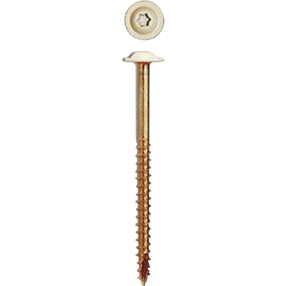 GRK #8 x 1-1/2 In. Star Drive White Cabinet Screw (80-Count)