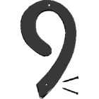 Hy-Ko 4 In. Satin Black Number 9 Image 1
