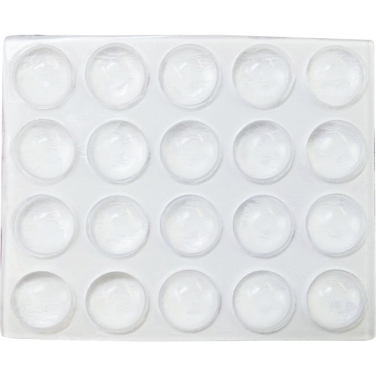 Super Sliders 3/8 In. Clear Round Furniture Wall Bumper (20-Pack) Image 2
