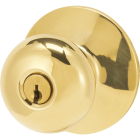 Schlage Plymouth Ultima Bright Brass Entry Door Knob Image 2