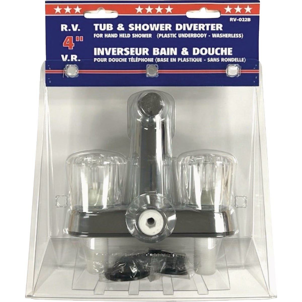 US Hardware 4 In. Tub & Shower Diverter Image 2