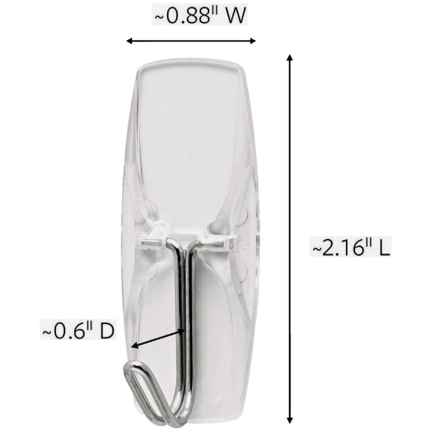 Command Medium Wire Hook Value Pack, Clear, 6 Hooks, 8 Strips Image 8