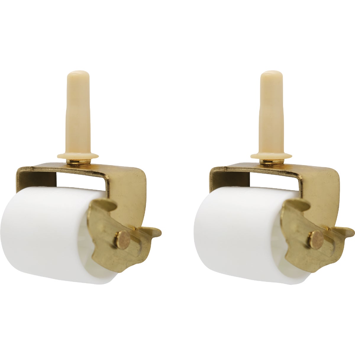Super Sliders 2-1/8 In. White Bed Rollers with Brake (2-Pack) Image 2