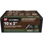 Grip-Rite DeckForce PrimeGuard Nano #10 x 3 In. Star Drive Green Screw (1 Lb.) Image 1