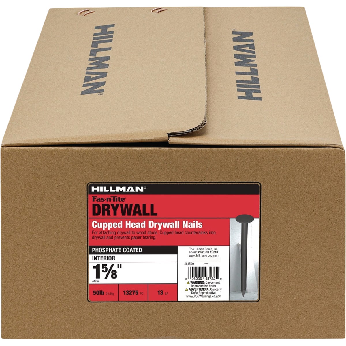 Hillman Fas-n-Tite 1-5/8 In. Phosphate Coated Drywall Nails (50 Lb.) Image 2