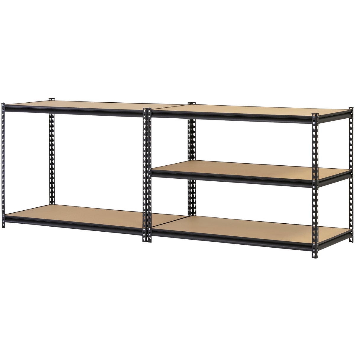 Muscle Rack 48 In. x 24 In. x 72 In. 5-Tier Black Shelving Unit Image 6
