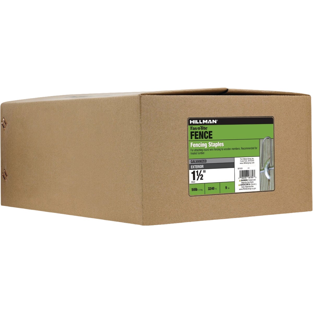 Hillman Fas-n-Tite 1-1/2 In. Hot Dipped Galvanized Fence Staples (50 Lb.) Image 2