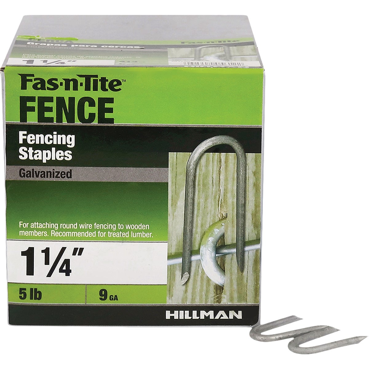 Hillman Fas-n-Tite 1-1/4 In. Hot Dipped Galvanized Fence Staples (5 Lb.) Image 2