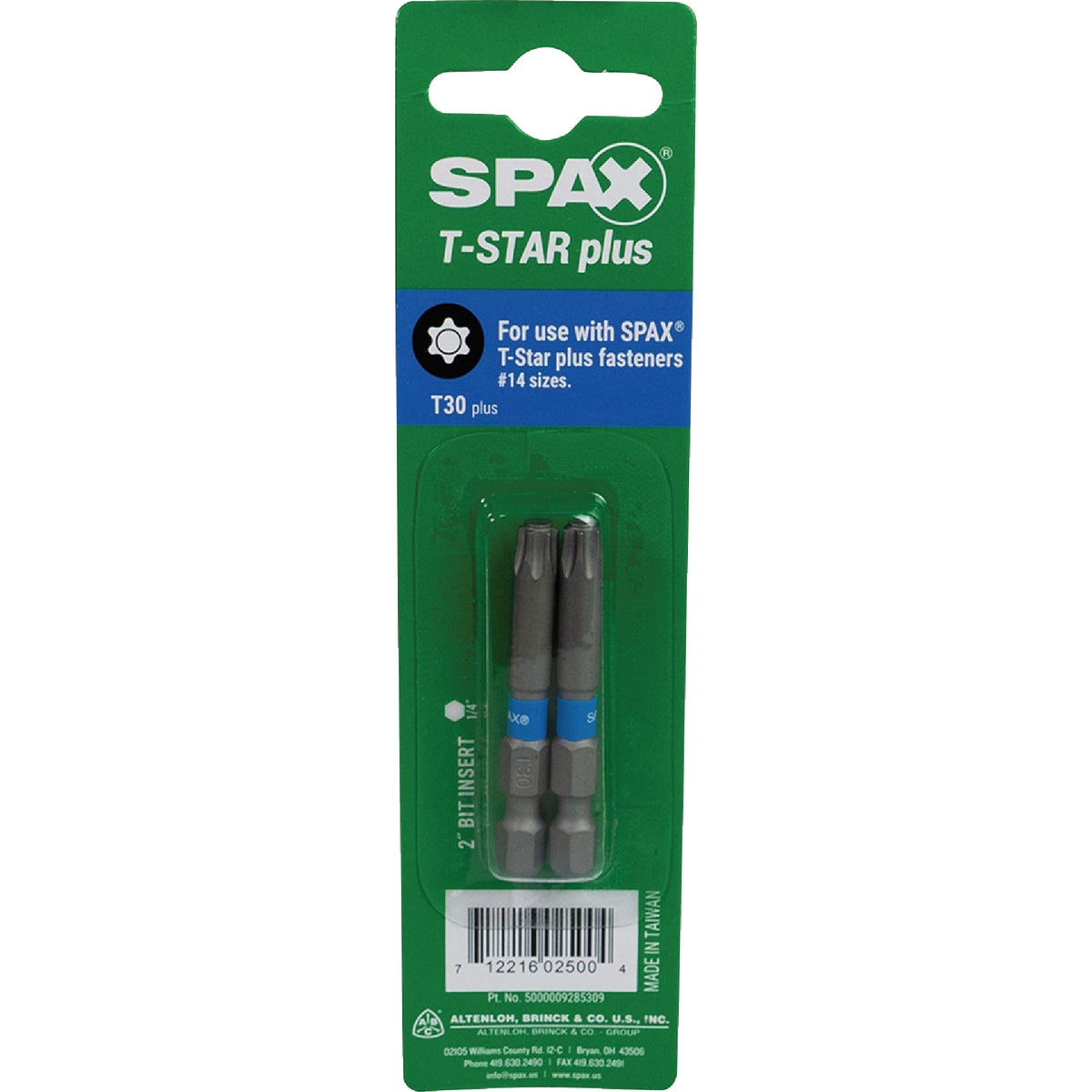 SPAX 2 In. T30 Plus Screwdriver Bit (2-Pack) Image 2