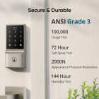 eufy Smart Lock C210 Satin Nickel 5-In-1 Keyless Entry Door Lock Image 5