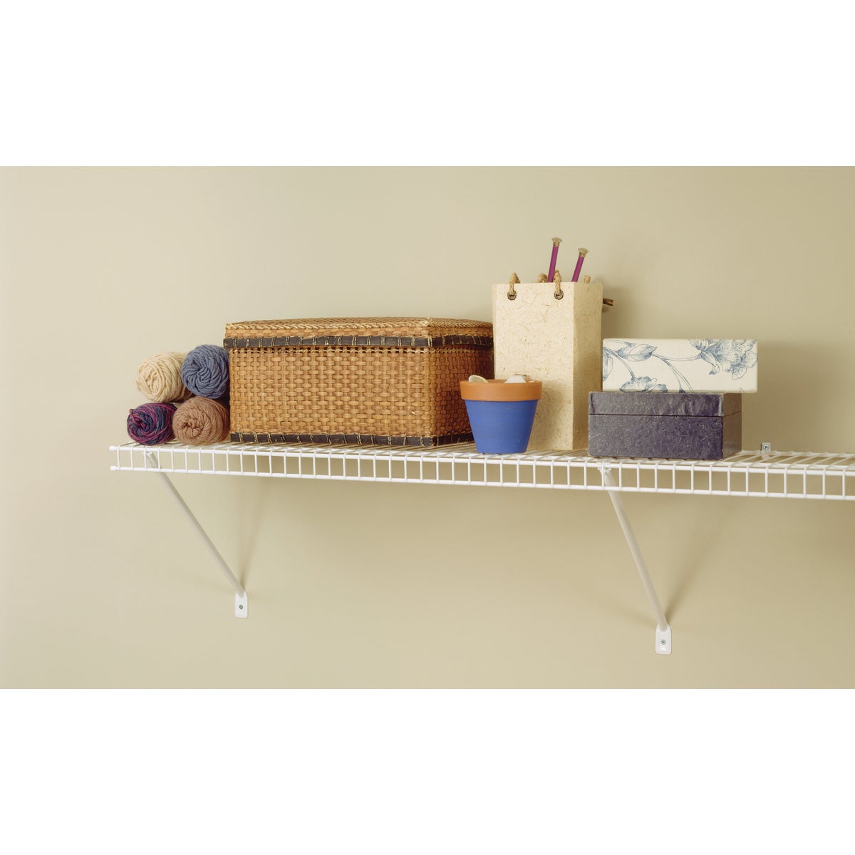 ClosetMaid 6 Ft. W. x 12 In. D Ventilated Shelf Kit, White Image 6